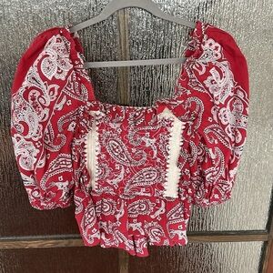 Sea NY Theodora hanker chief red Top size Large